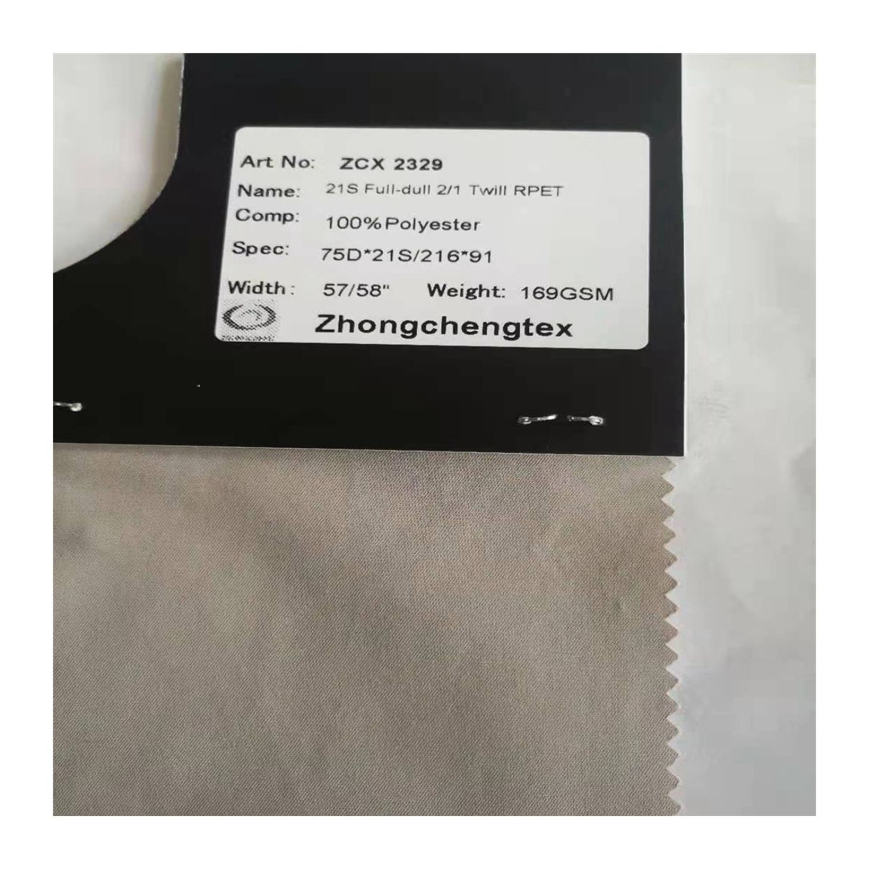 Good Selling 100% Recycled Polyester Fabric Sustainable Fabric Co-Friendly Crinkle Fabric Plain Twill Fabric