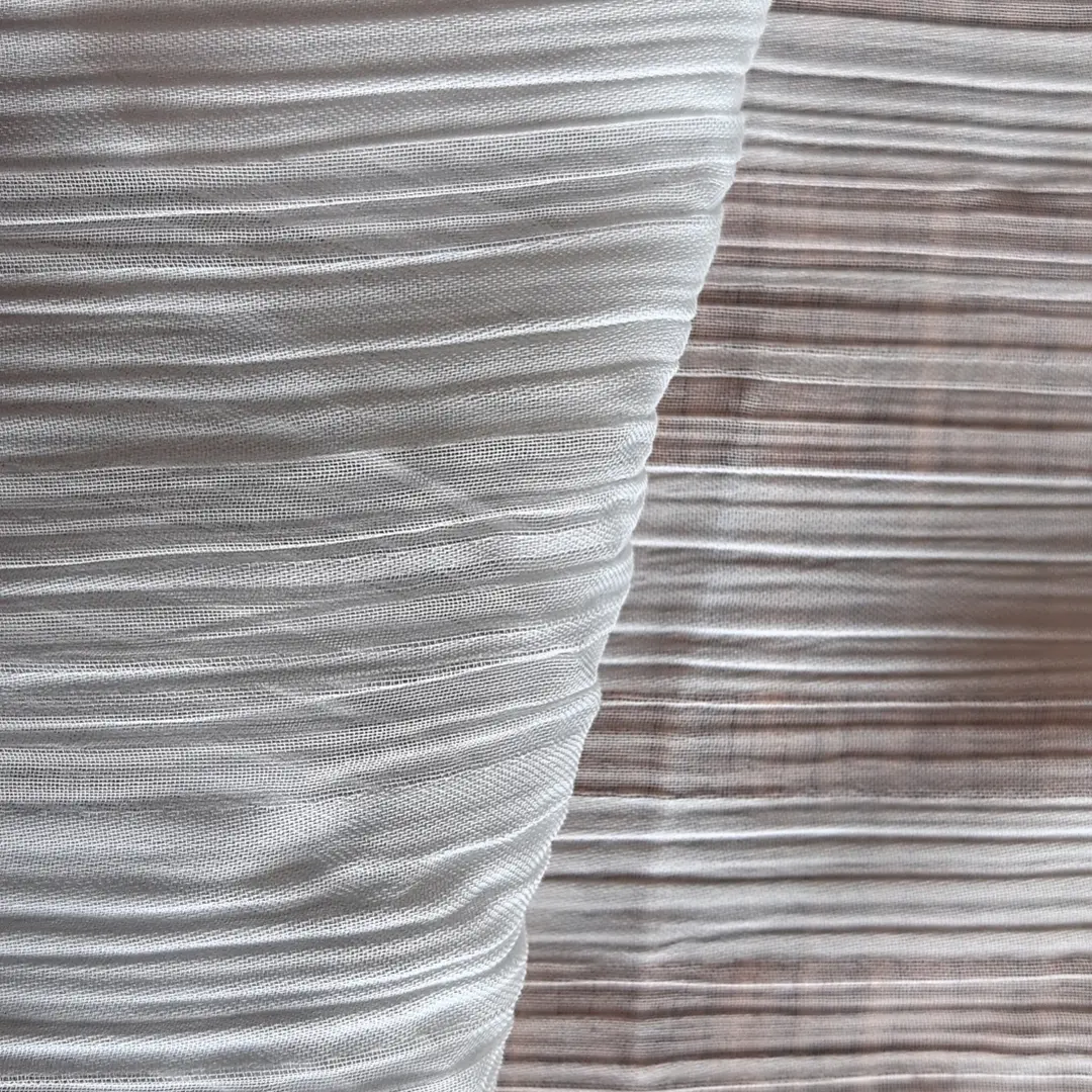 Wholesale 100% Recycled Polyester Crincle Fabric Sustainable Recycled Women's Fashion Fabric