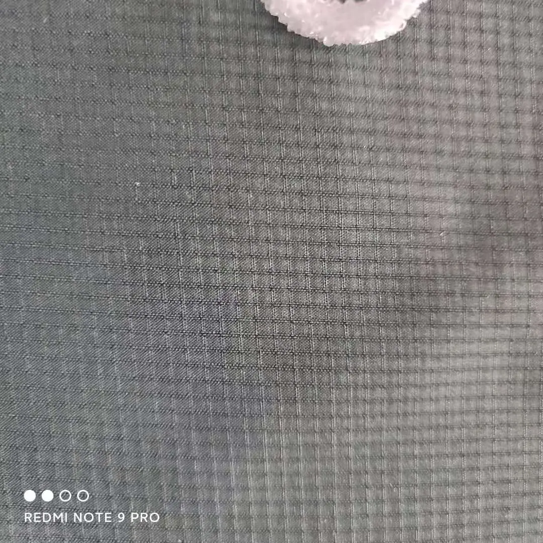 Whole Sale 88% Recycled Polyester 12%Spandex Ribstops Fabric 4 Way Spandex Recycle Eco-Friendly Fabric